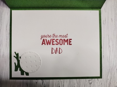 Inside of May 2024 Blog Hop Card saying You're the most awesome dad