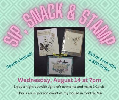 August Sip Snack Stamp